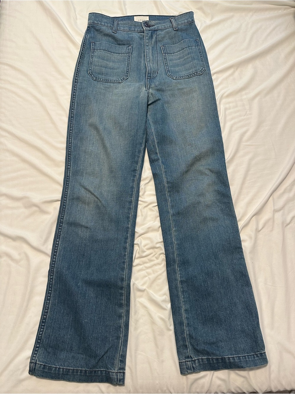 DÔEN‎ Newport Jeans Women’s Size 26 100% Cotton Denim Pants Light Wash